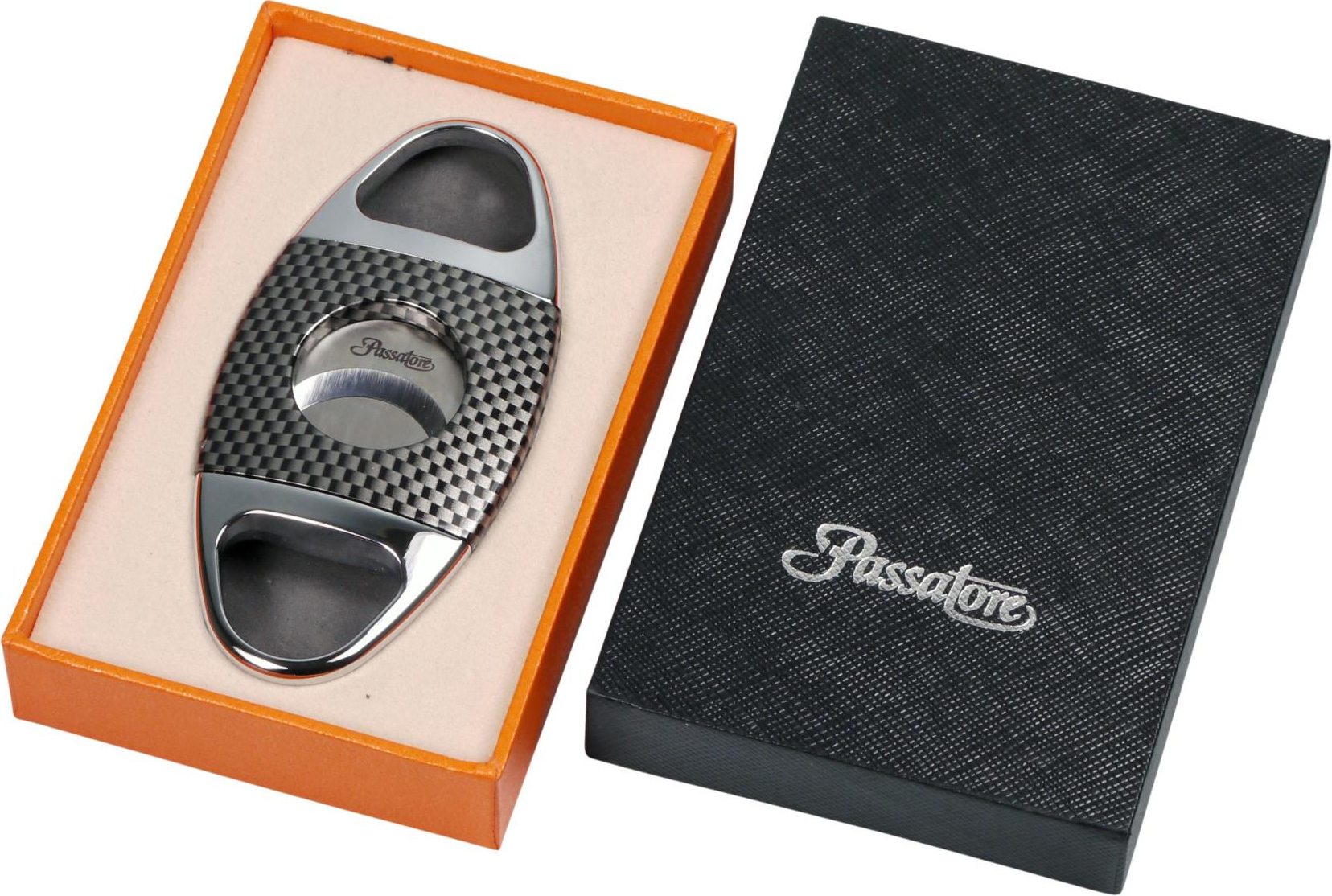 PASSATORE Cigar Cutter with Carbon Finish
